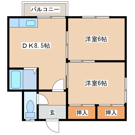 あかしやハイツの物件間取画像